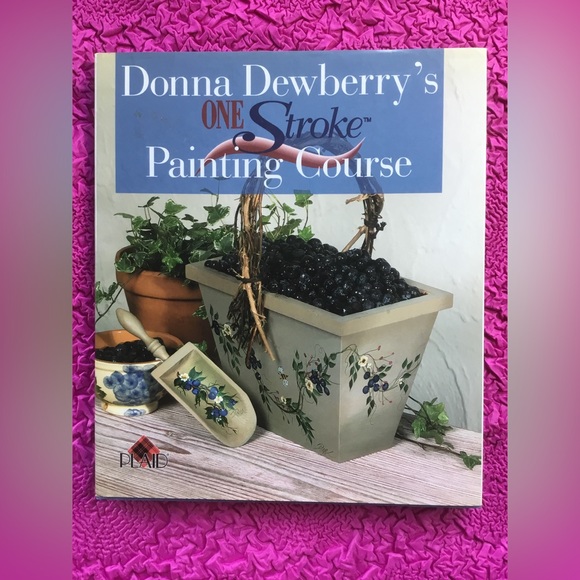 Plaid Other - 💖See new listing💝Donna Dewberry’s One Stroke Painting Course Book VGUC  Hardback